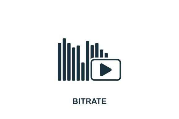 Bitrate Icon: A Versatile Graphic for Digital Sellers