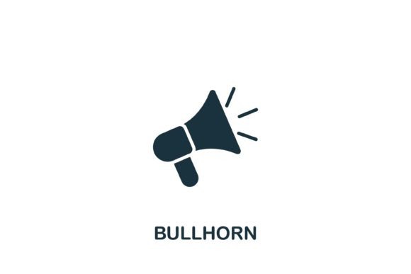 Bullhorn Icon Graphics for Crafters