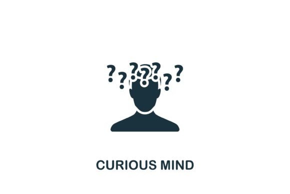Curious Mind Icon: A Graphic Asset for Local Branding