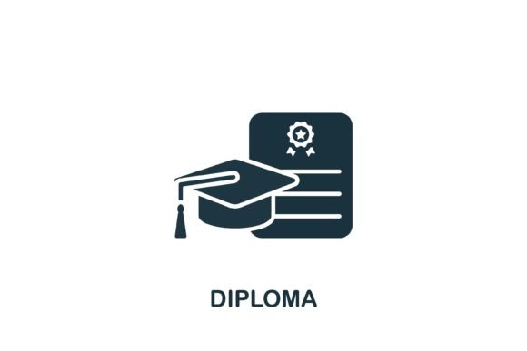 Diploma Icon for Modern Branding