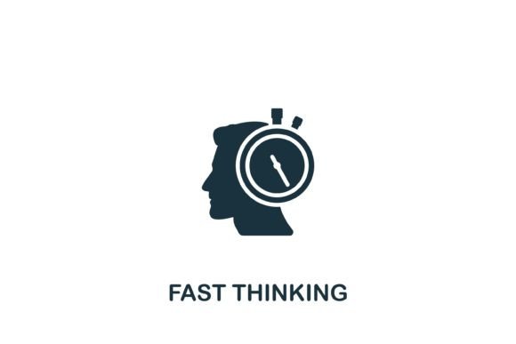 Fast Thinking Icon: A Graphic Asset for Modern Branding