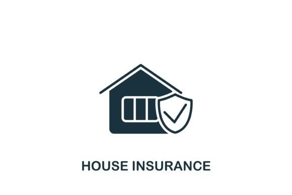House Insurance Icon Graphics for Digital Sellers