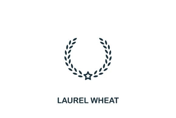 Laurel Wheat Icon Graphics for Modern Branding