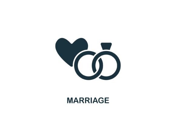 Marriage Icon Graphics for Modern Branding