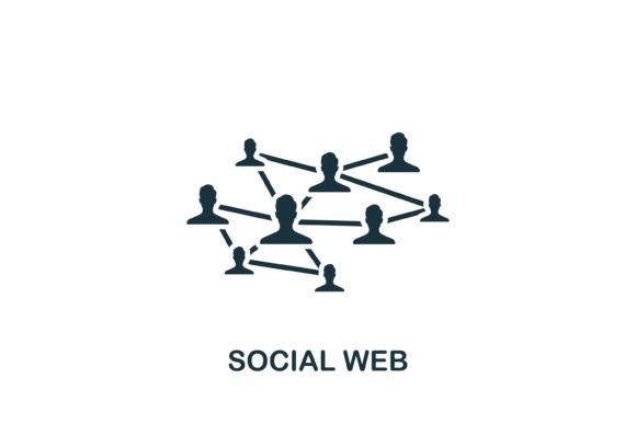 Modern Social Web Icon for Creative Design