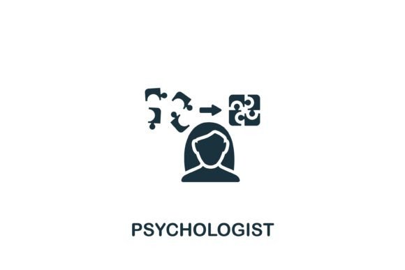 Psychologist Icon: A Graphic Asset for Modern Branding