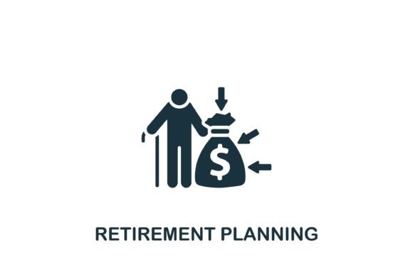 Retirement Planning Icon: A Graphic Asset for Modern Branding