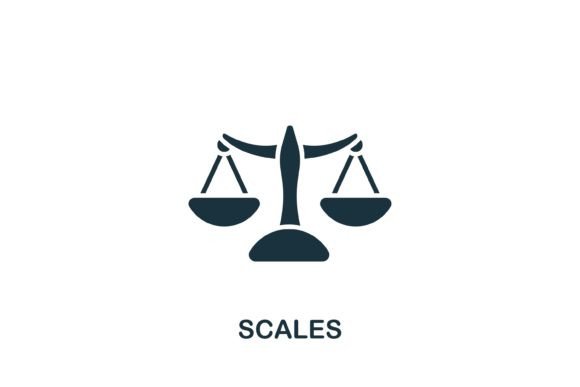 Scales Icon Graphics for Digital Sellers
