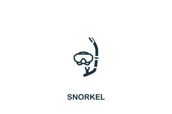 Snorkel Icon: A Versatile Graphic for Summer-Themed Design