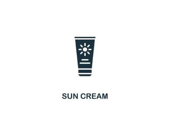 Sun Cream Icon Graphics