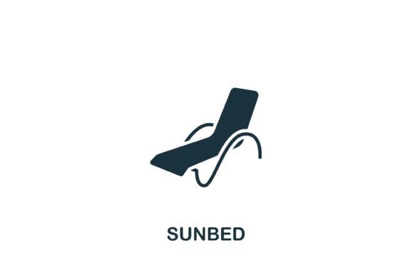Sunbed Icon Graphics for Digital Sellers