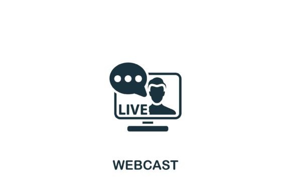 Webcast Icon: A Modern Graphic Design Asset for Content Publishers